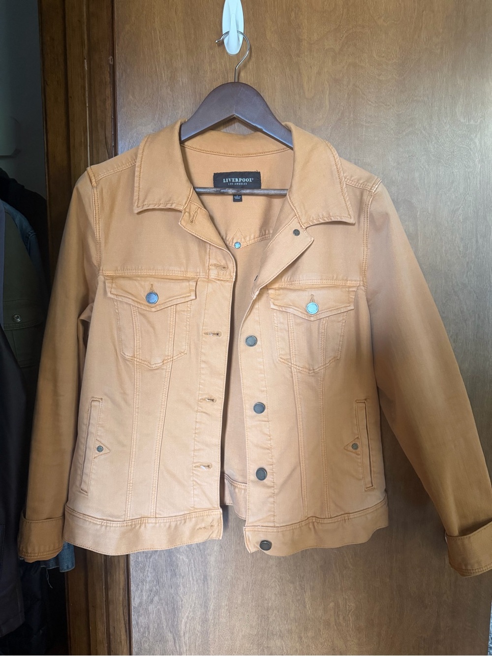 Liverpool Mustard Jean Jacket - Women's Casual Trucker